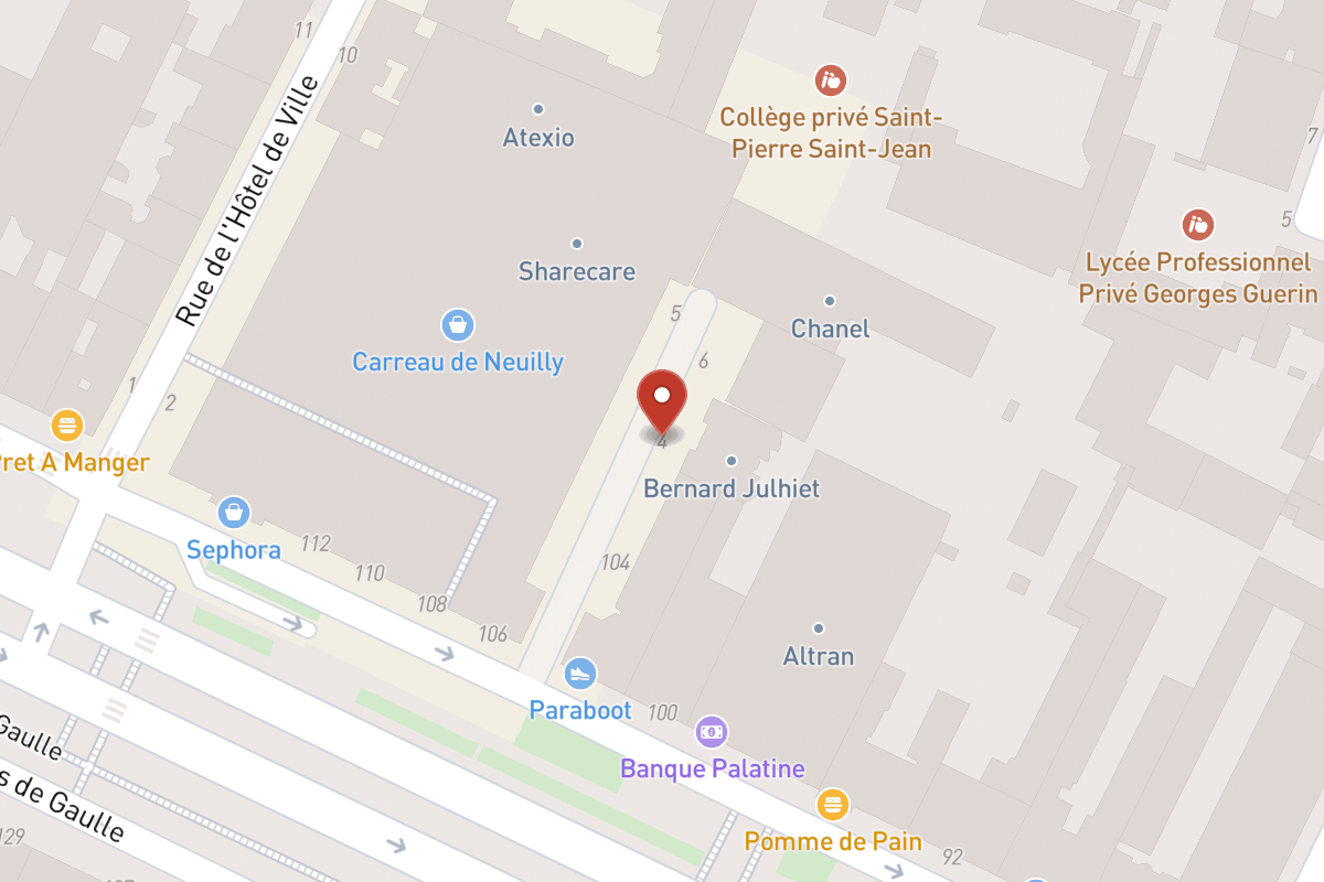 Plan de situation — 4 Allee Ferrand