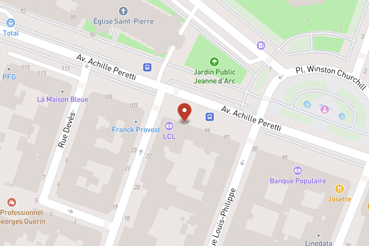 Plan de situation — 101 Avenue Achille Peretti