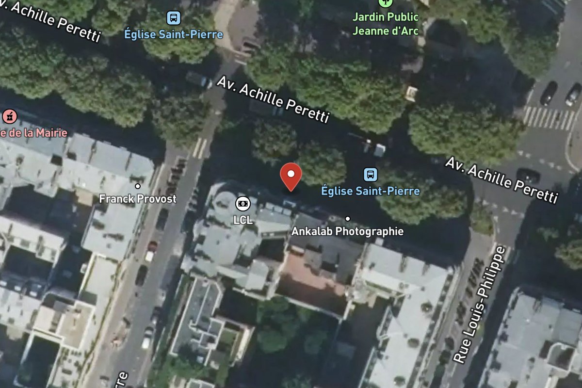 Vue satellite — 101 Avenue Achille Peretti