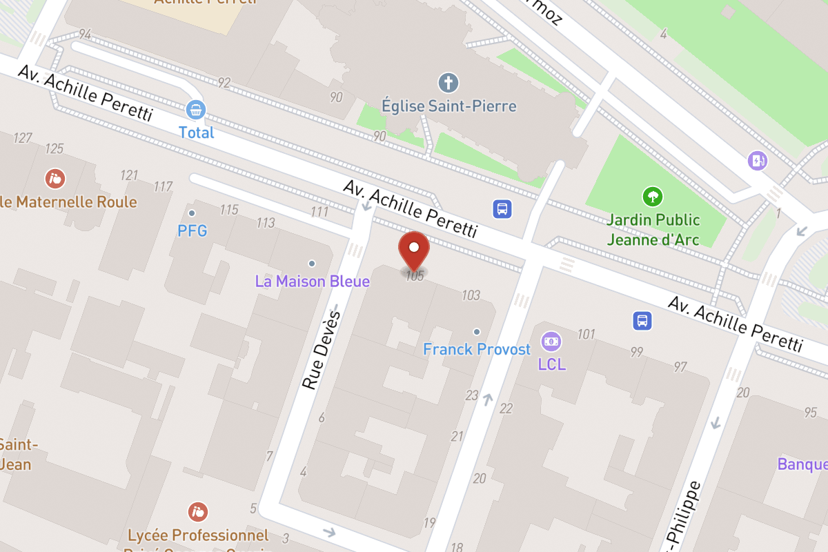 Plan de situation — 105 Avenue Achille Peretti