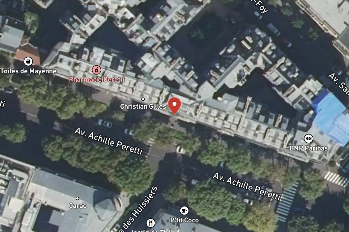 Vue satellite — 106 Avenue Achille Peretti