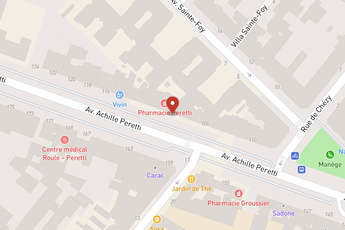 Plan de situation — 110 Avenue Achille Peretti