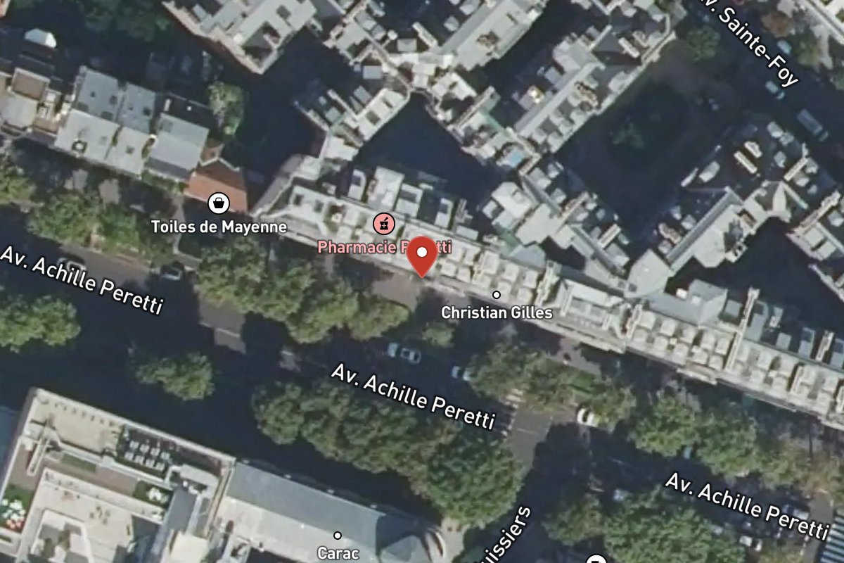Vue satellite — 110 Avenue Achille Peretti