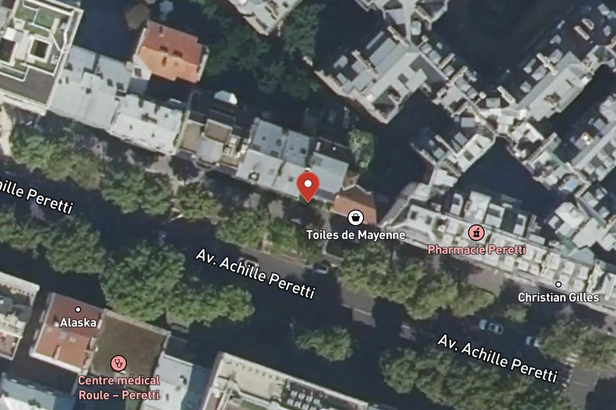Vue satellite — 114 Avenue Achille Peretti