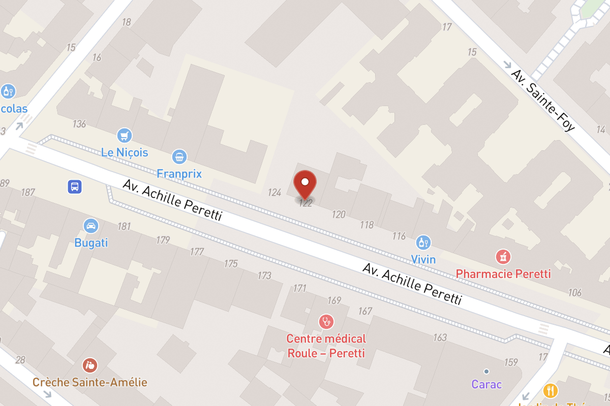 Plan de situation — 122 Avenue Achille Peretti