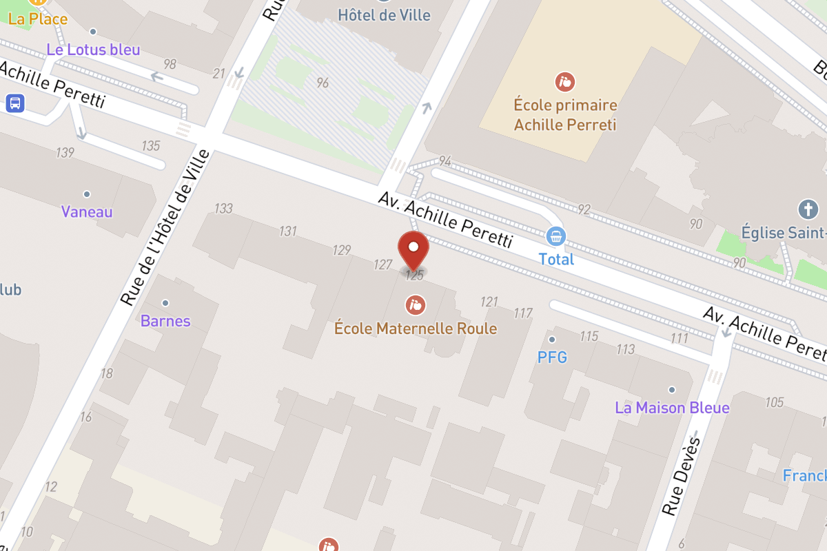 Plan de situation — 125 Avenue Achille Peretti