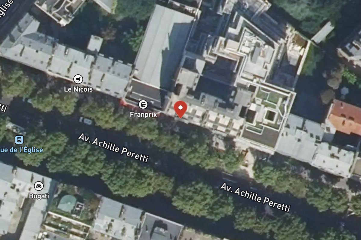 Vue satellite — 128 Avenue Achille Peretti