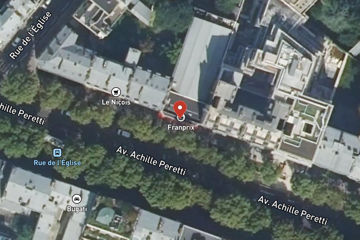 Vue satellite — 130 Avenue Achille Peretti