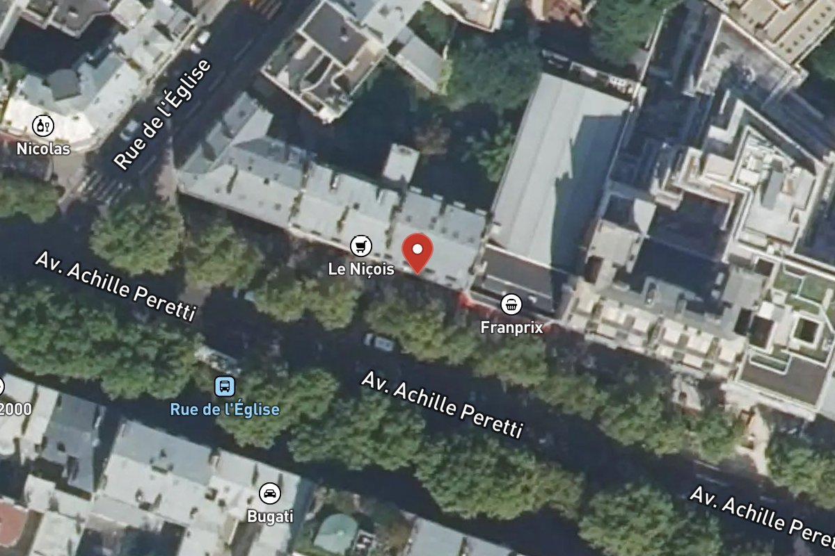 Vue satellite — 132 Avenue Achille Peretti