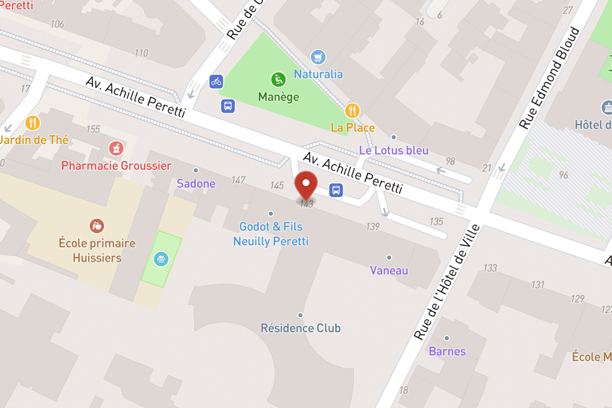 Plan de situation — 143 Avenue Achille Peretti