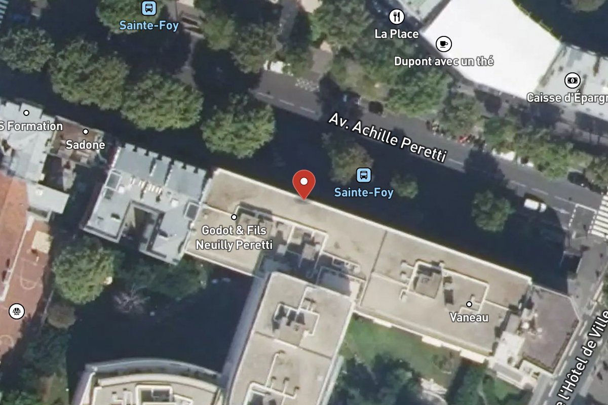 Vue satellite — 143 Avenue Achille Peretti