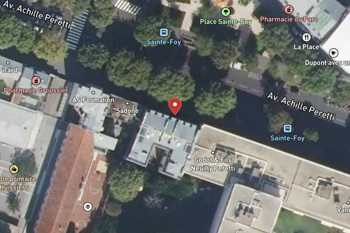 Vue satellite — 147 Avenue Achille Peretti