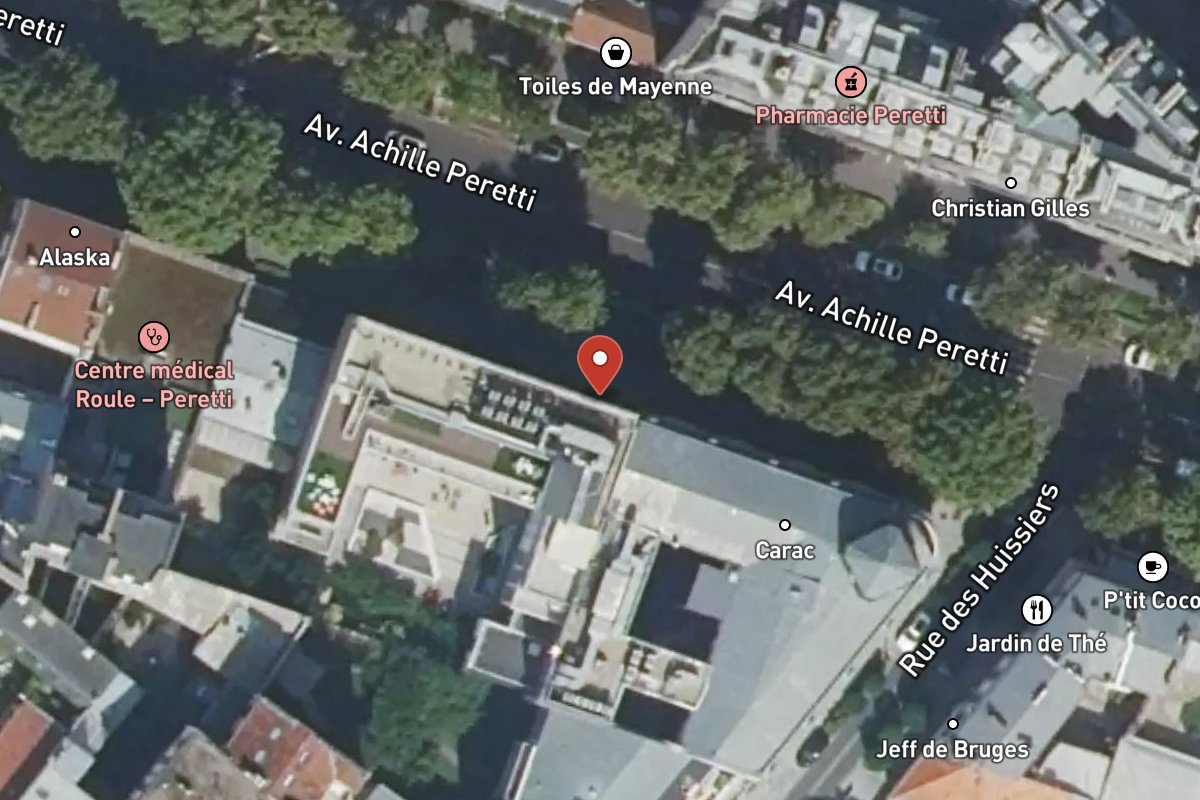 Vue satellite — 163 Avenue Achille Peretti