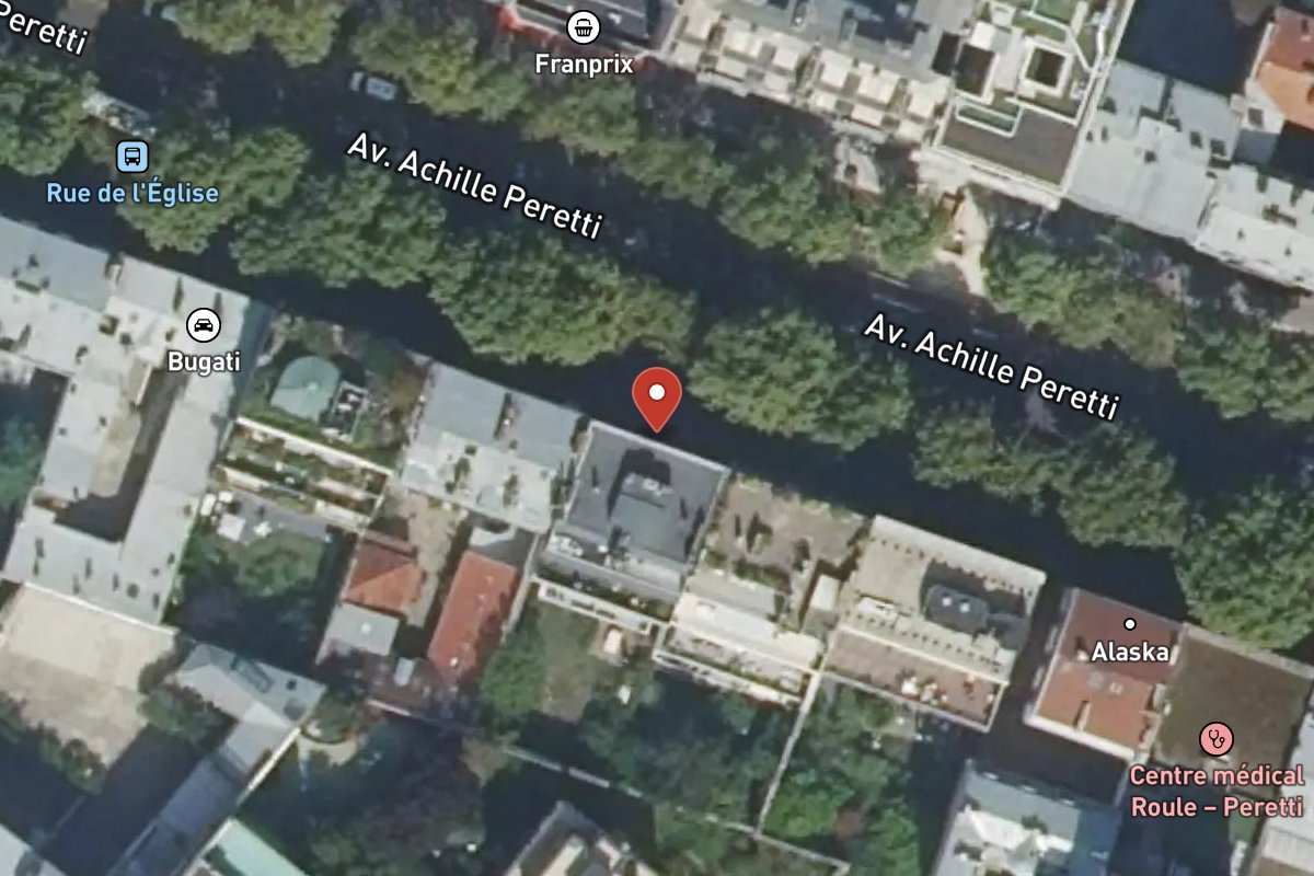 Vue satellite — 177 Avenue Achille Peretti