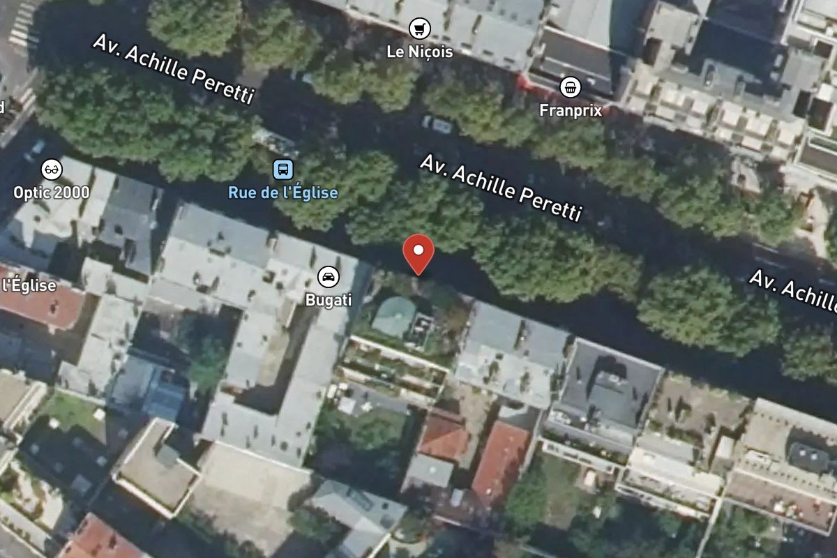 Vue satellite — 181 Avenue Achille Peretti