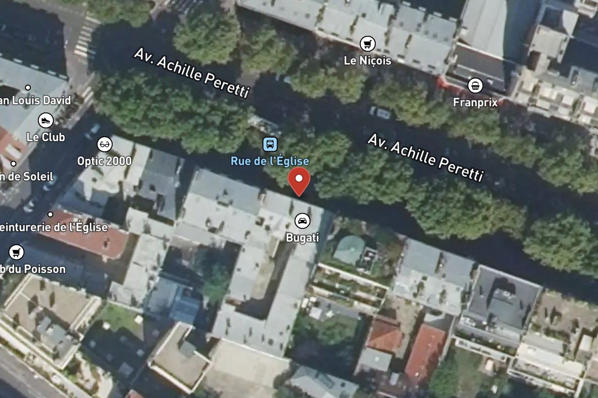 Vue satellite — 183 Avenue Achille Peretti