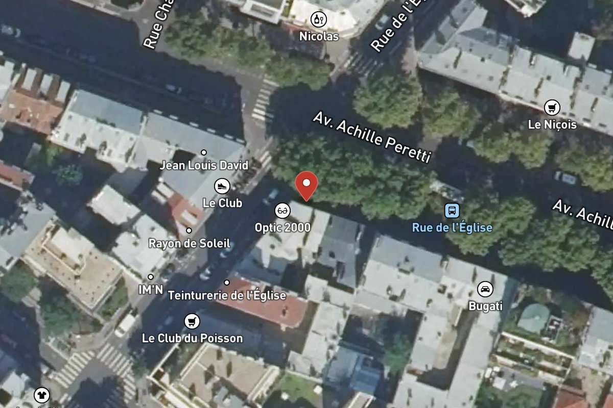 Vue satellite — 189 Avenue Achille Peretti