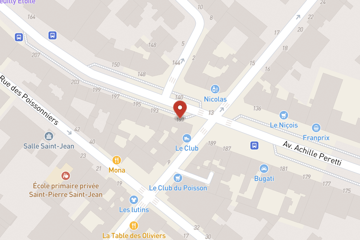 Plan de situation — 191 Avenue Achille Peretti