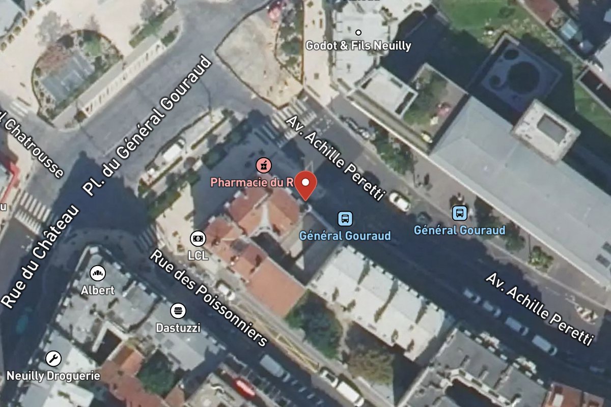 Vue satellite — 209 Avenue Achille Peretti