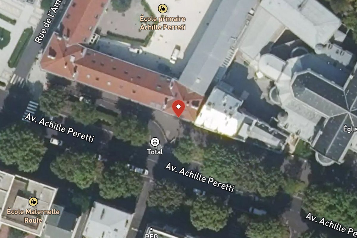 Vue satellite — 92 Avenue Achille Peretti