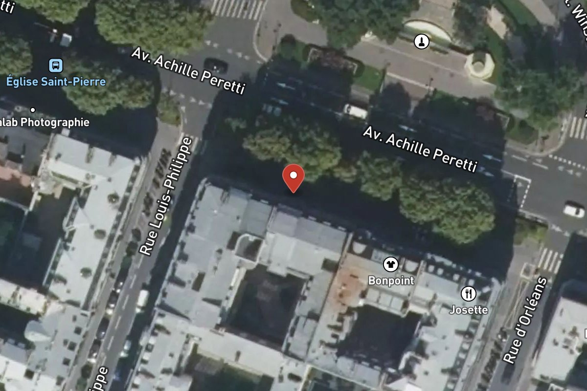 Vue satellite — 95 Avenue Achille Peretti