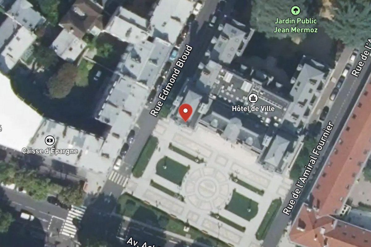 Vue satellite — 96 Avenue Achille Peretti