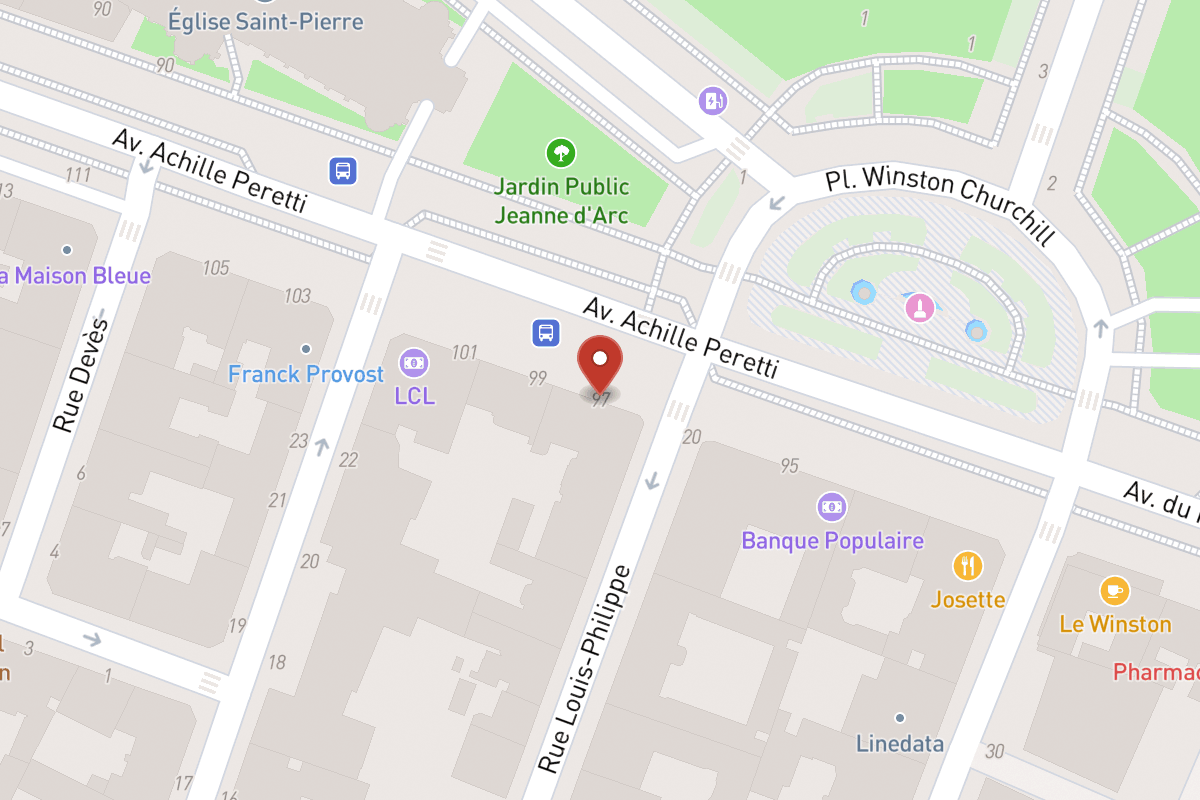 Plan de situation — 97 Avenue Achille Peretti