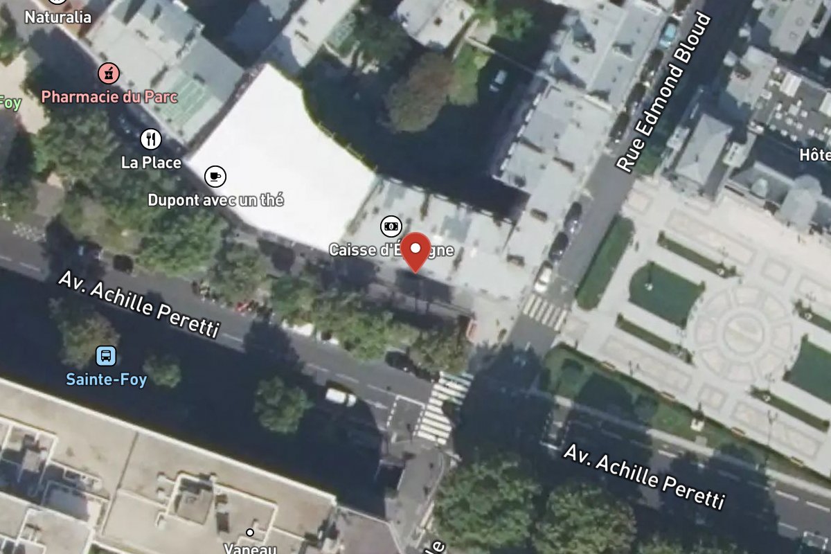 Vue satellite — 98 Avenue Achille Peretti