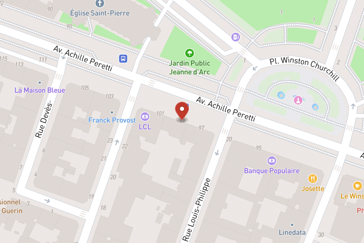 Plan de situation — 99 Avenue Achille Peretti