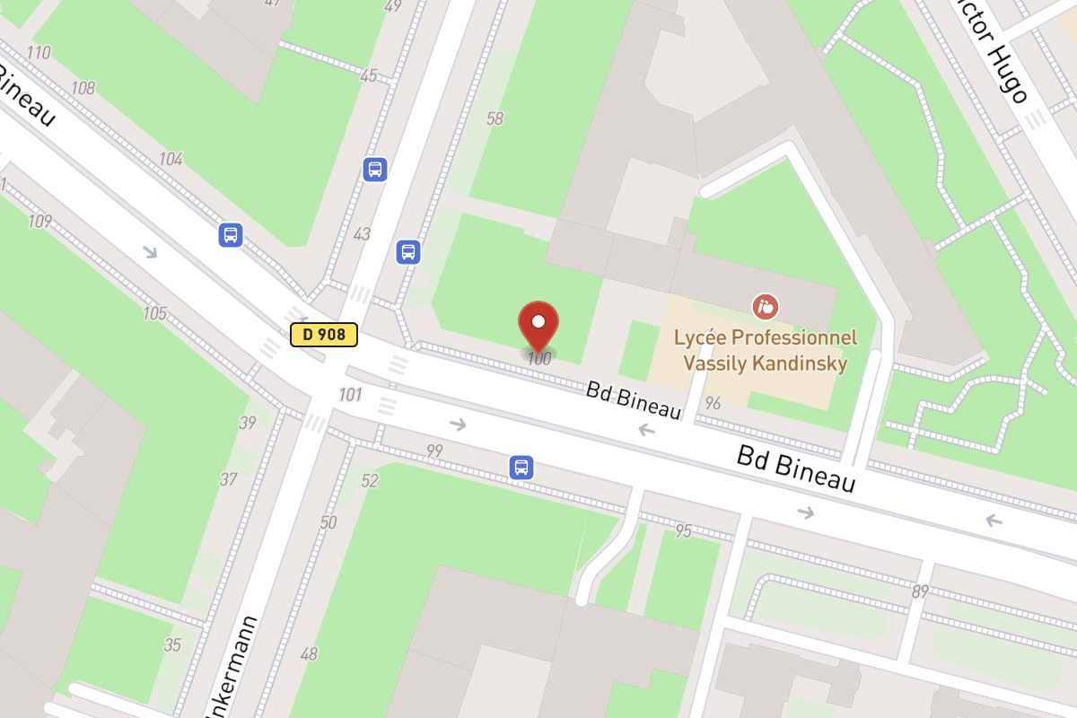 Plan de situation — 100 Avenue Bineau