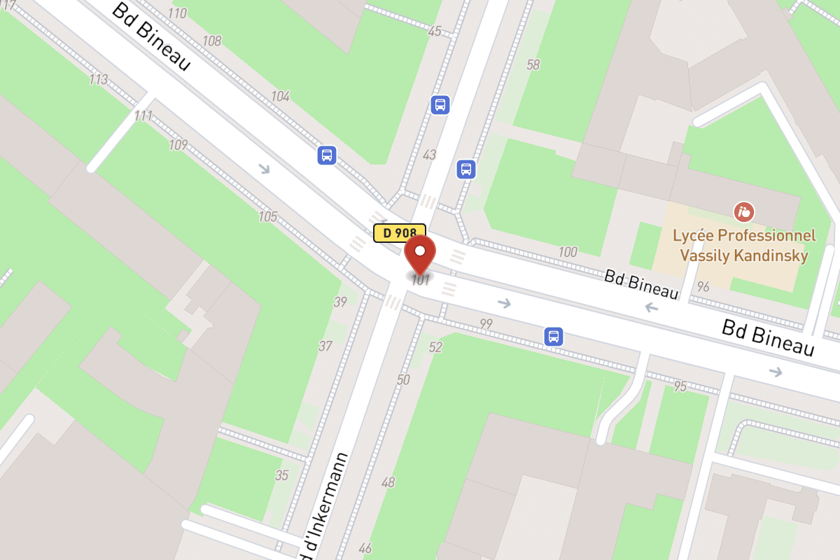 Plan de situation — 101 Avenue Bineau
