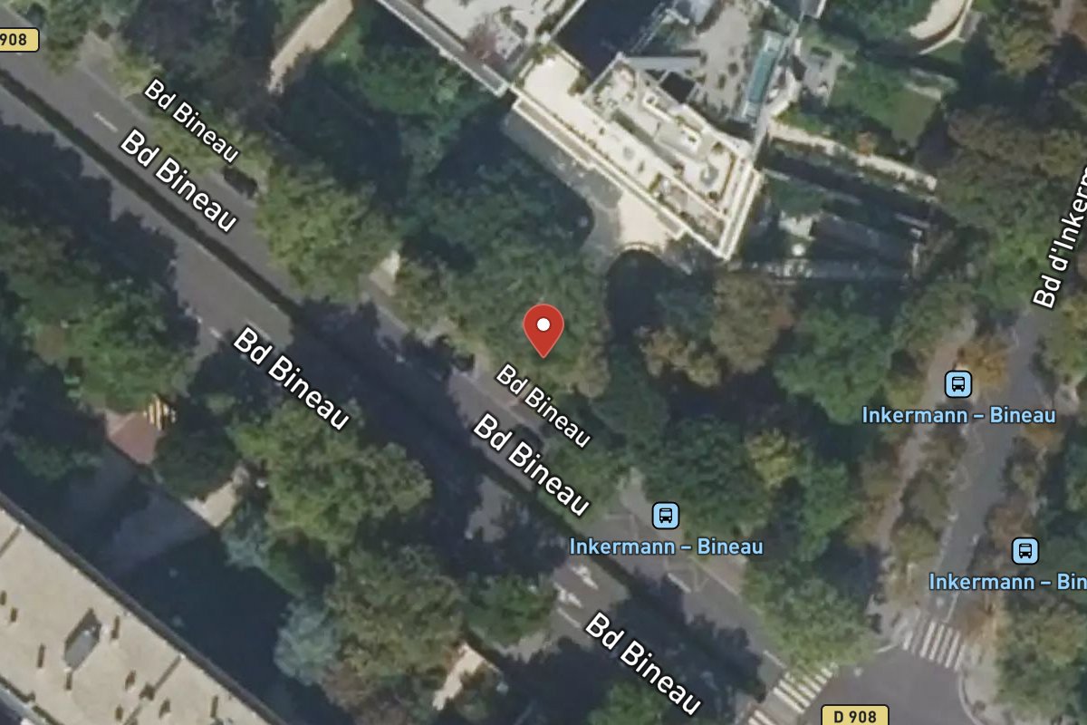 Vue satellite — 104 Avenue Bineau