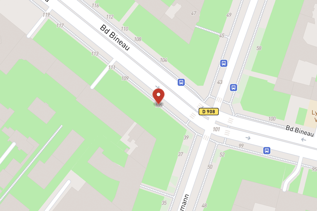 Plan de situation — 105 Avenue Bineau