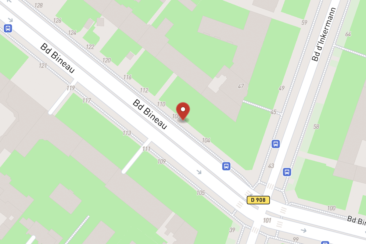 Plan de situation — 106 Avenue Bineau
