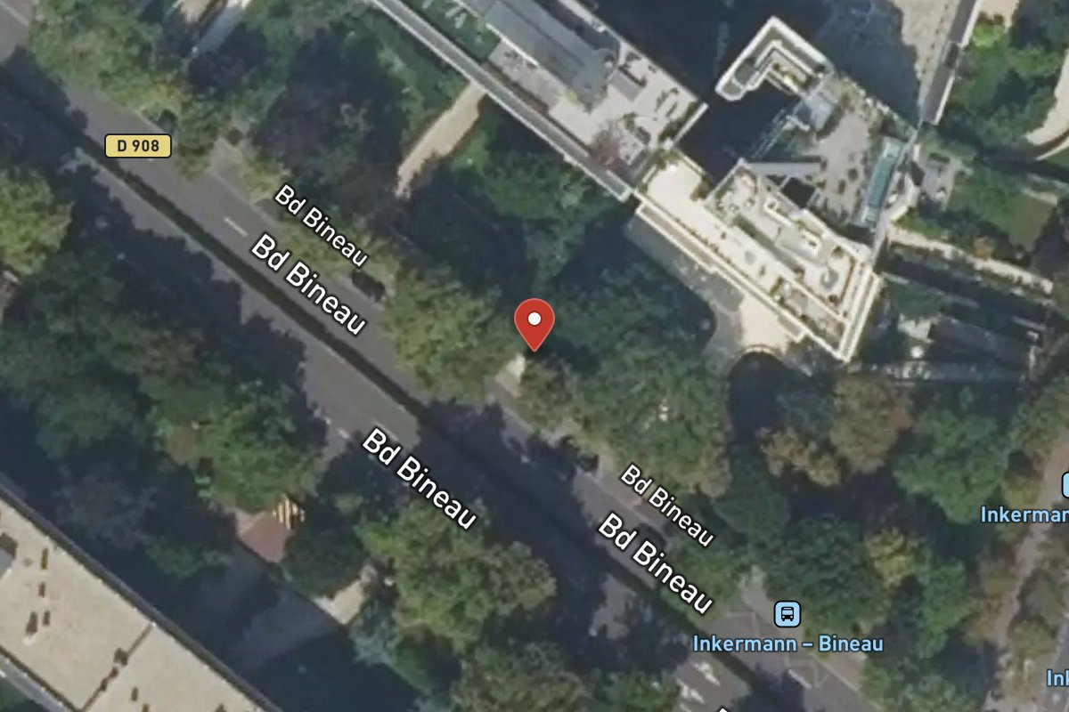 Vue satellite — 106 Avenue Bineau