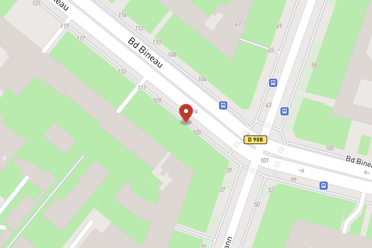 Plan de situation — 107 Avenue Bineau