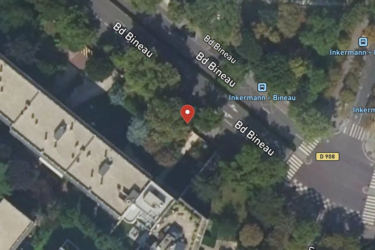 Vue satellite — 107 Avenue Bineau