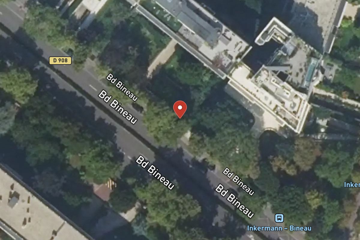 Vue satellite — 108 Avenue Bineau