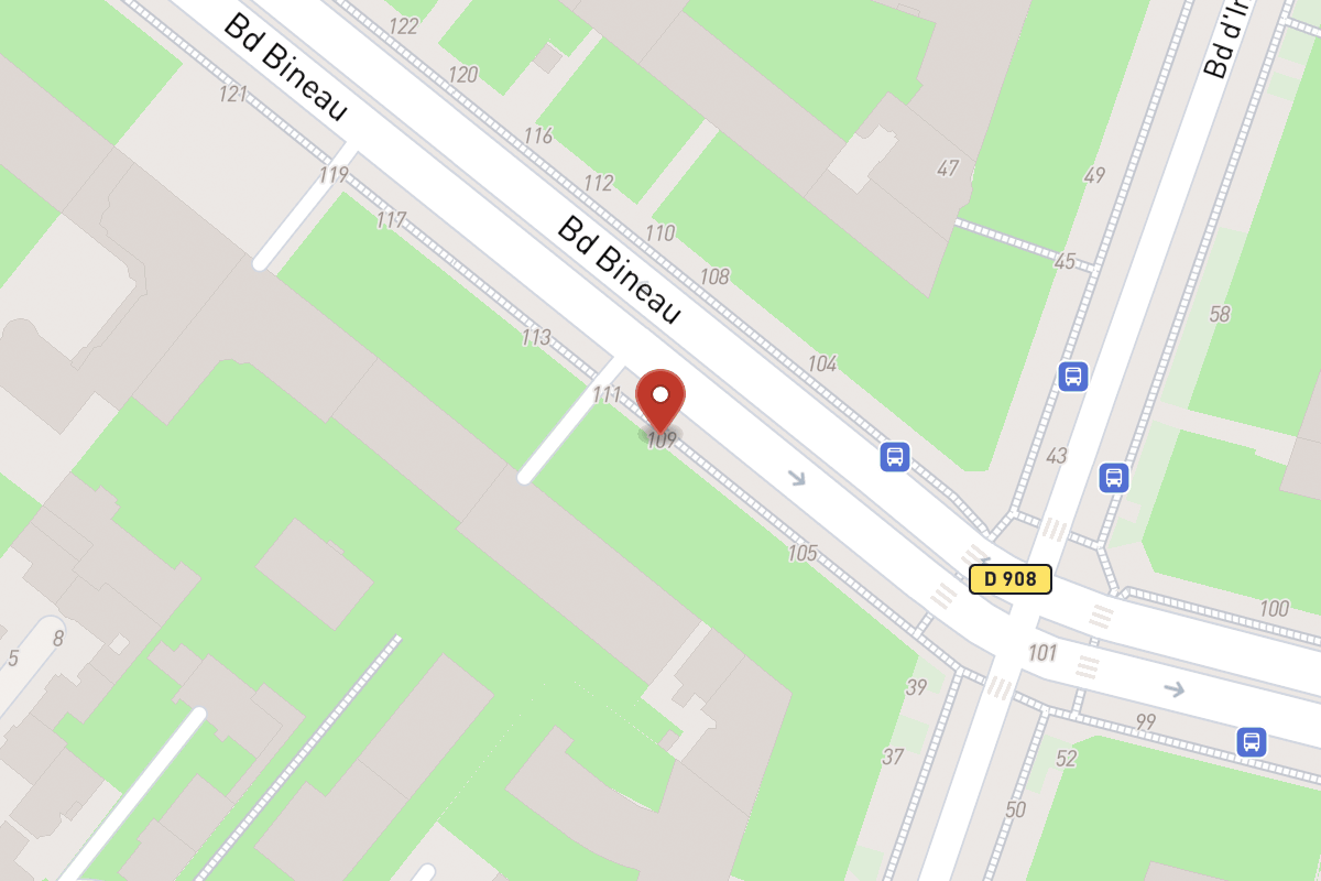 Plan de situation — 109 Avenue Bineau