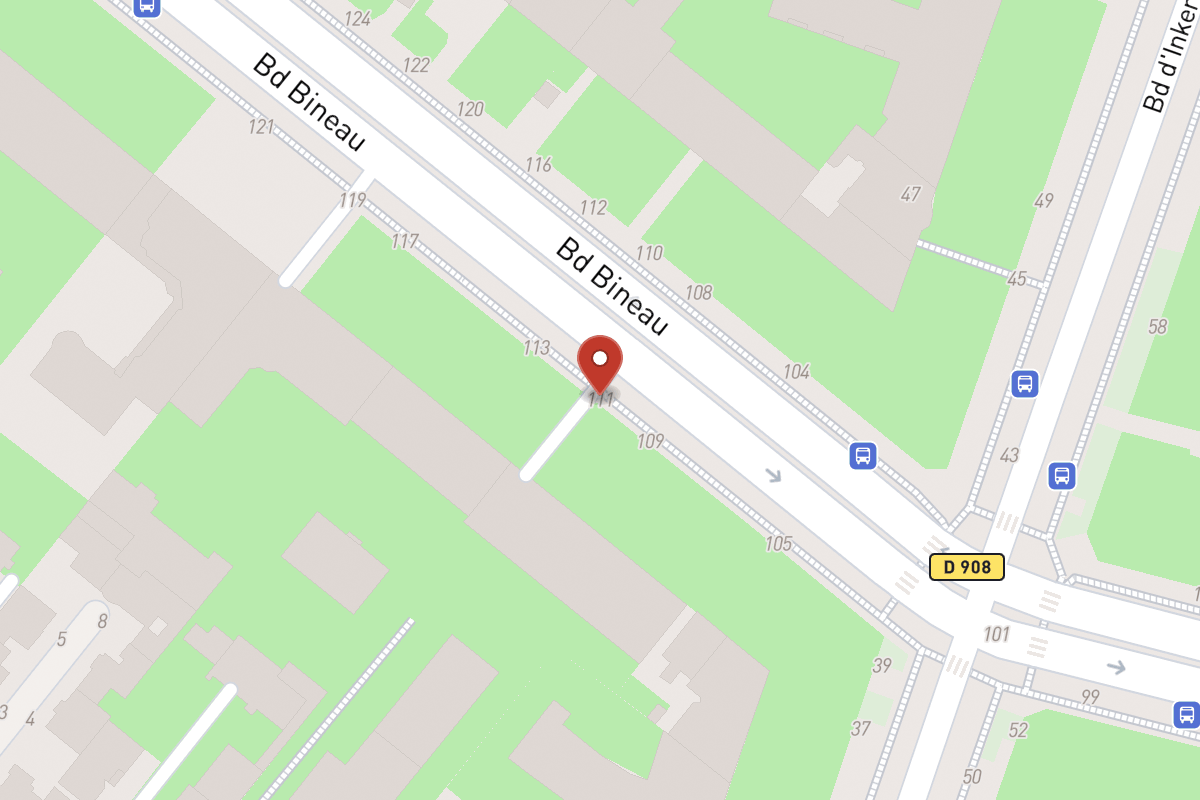 Plan de situation — 111 Avenue Bineau