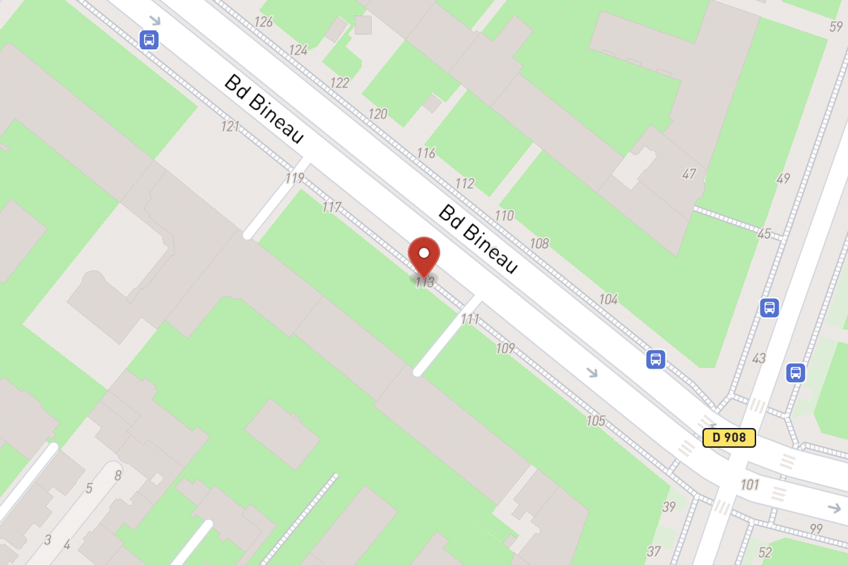 Plan de situation — 113 Avenue Bineau