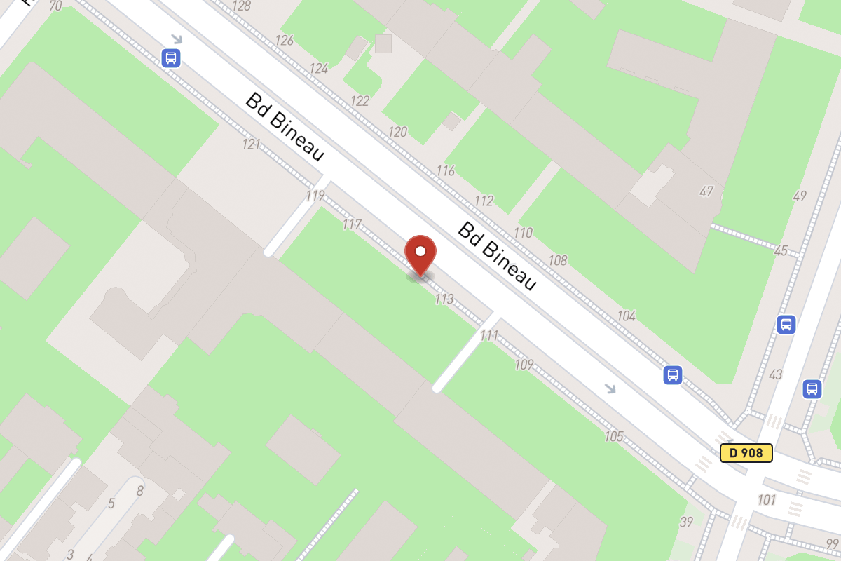 Plan de situation — 115 Avenue Bineau