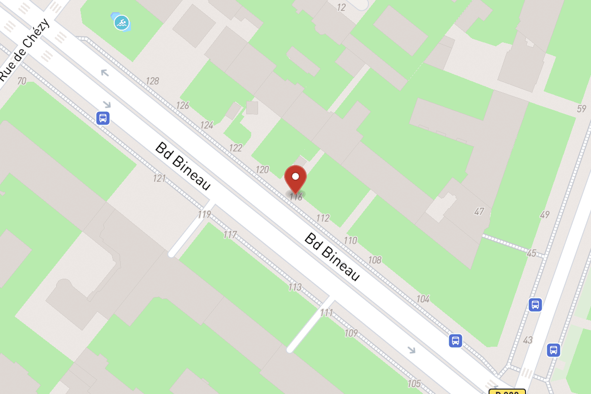 Plan de situation — 116 Avenue Bineau