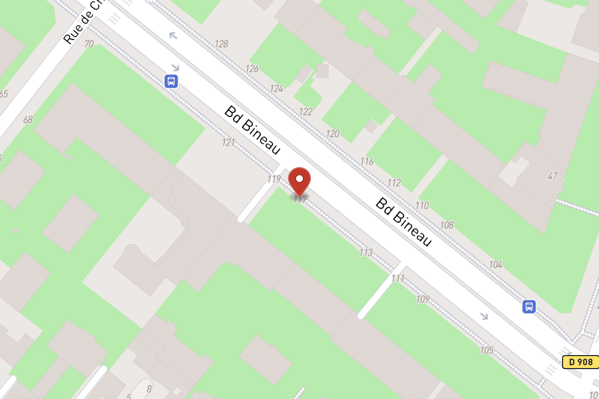Plan de situation — 117 Avenue Bineau