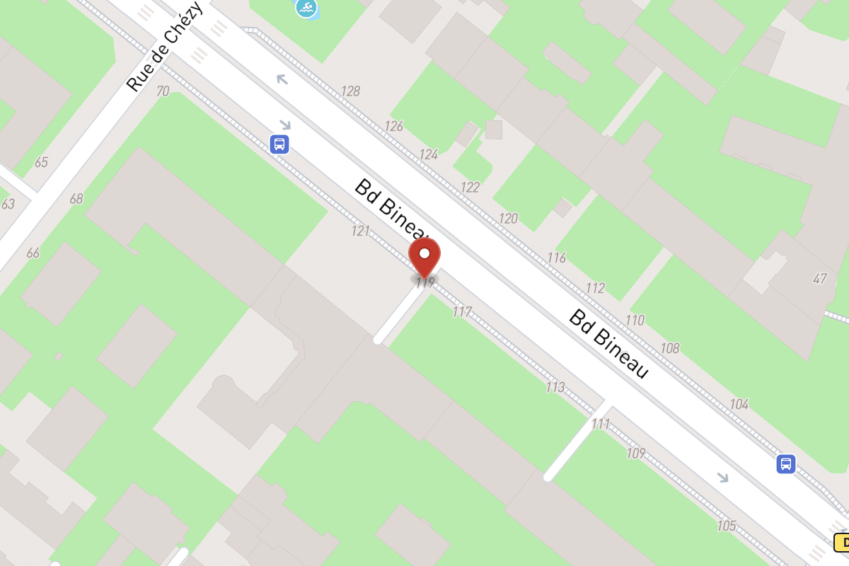 Plan de situation — 119 Avenue Bineau