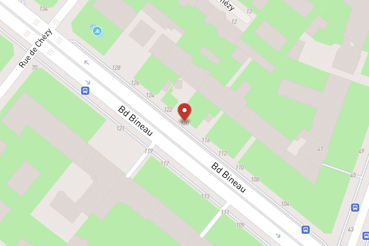 Plan de situation — 120 Avenue Bineau