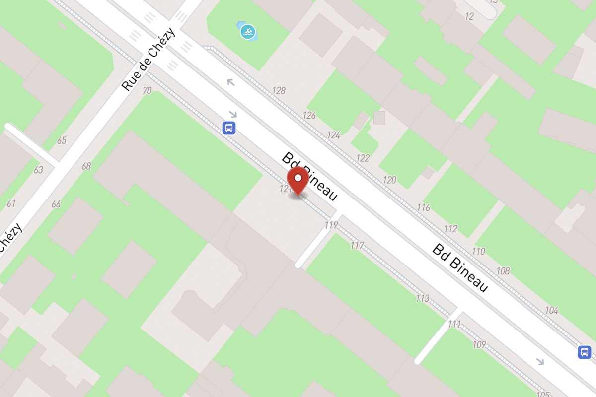 Plan de situation — 121BIS Avenue Bineau