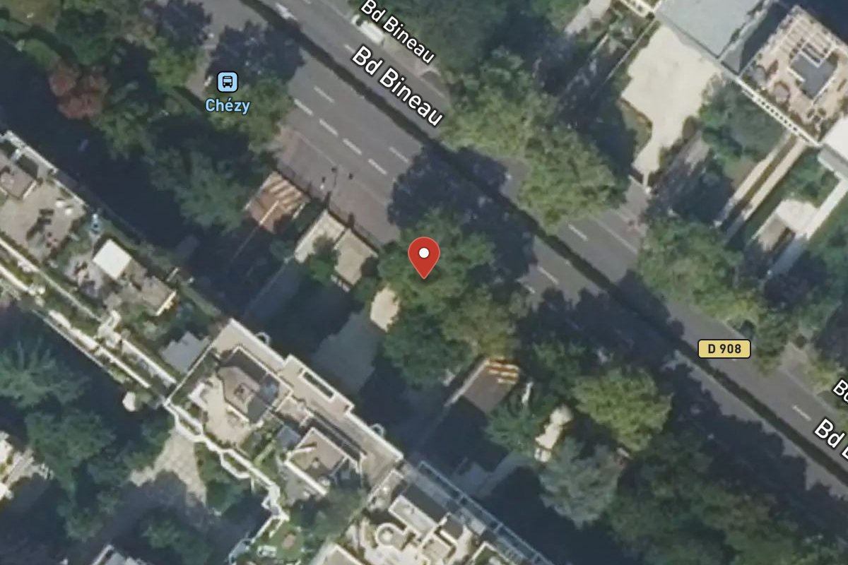 Vue satellite — 121BIS Avenue Bineau