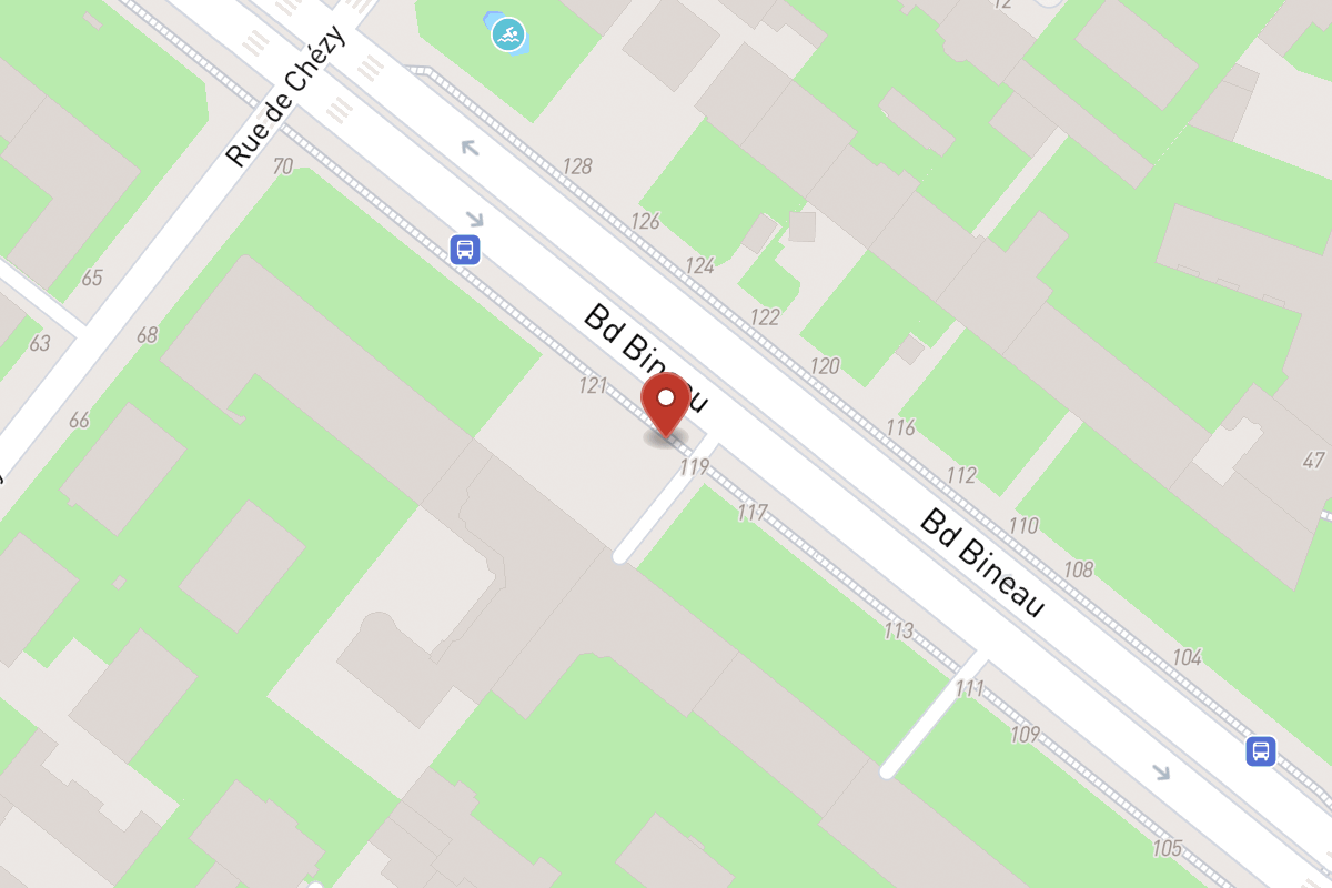 Plan de situation — 121 Avenue Bineau