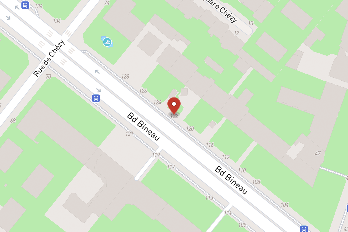 Plan de situation — 122 Avenue Bineau